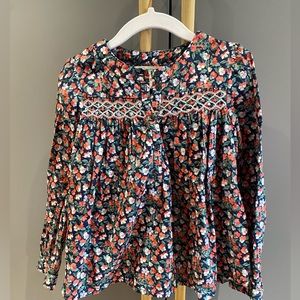 Bonpoint girls blouse with embroidery